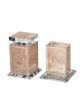 Crystal Havdalah Set with Gold Metal Royal Design | Havdalah Sets & Sp